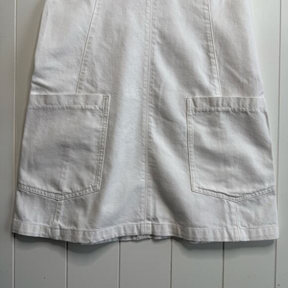 Free People dress mini denim skirtall one piece skirt overalls Medium cotton - Picture 5 of 8